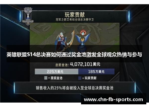 英雄联盟S14总决赛如何通过奖金池激发全球观众热情与参与 英雄联盟S14总决赛如何通过奖金池激发全球观众热情与参与